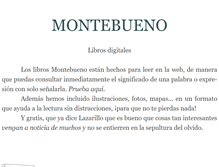 Tablet Screenshot of montebueno.com